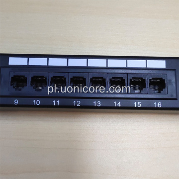 Patch panel sieci domowej CAT6 16 portów